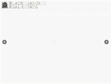 Tablet Screenshot of blackdiamondrealestate.com